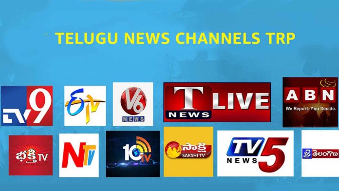 TRP rating of Telugu news channels