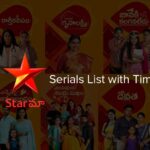 Star Maa Serials List and Timings 2022: New Serials, Watch Today Episode Online